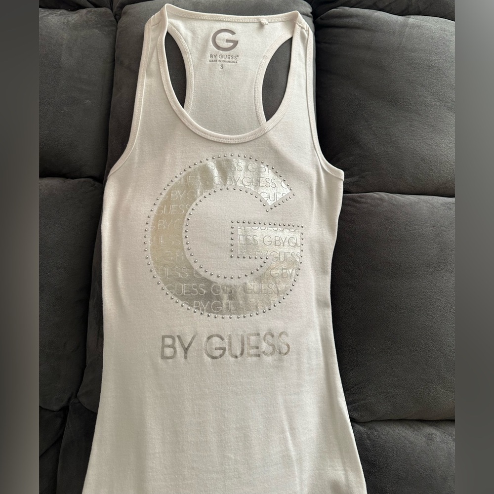 Guess white  Racerback Tank , unused !
